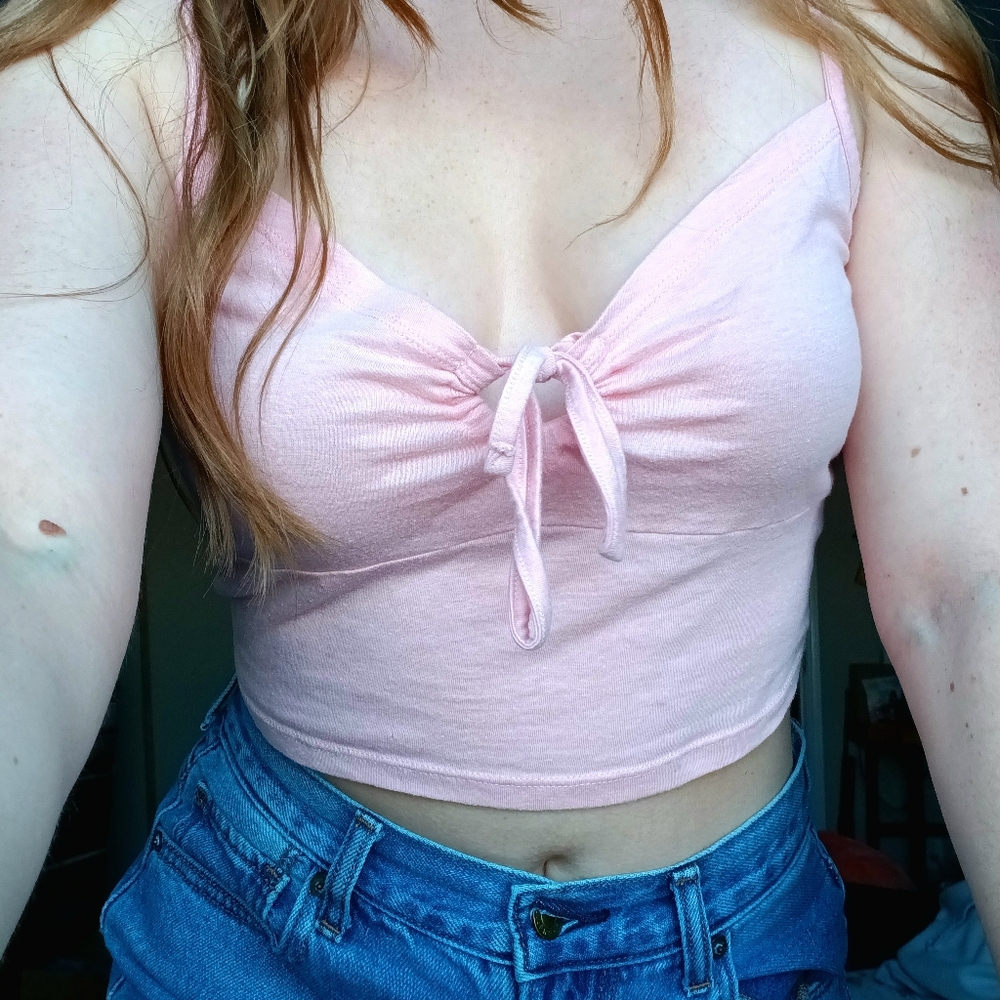 Pink Crop Top